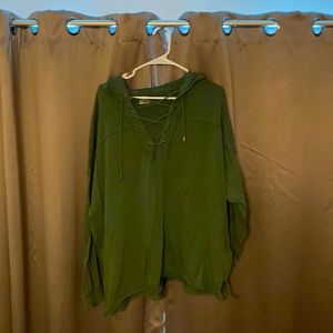 Aerie Green Hoodie